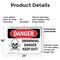 Signmission Drowning Danger Keep Out! Danger Sign, Plastic, 24in W x 18in L, 2PK OS-2PACK-DS-P-1824-L-1712 - alternate 5